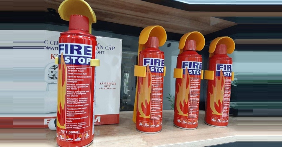 Bình chữa cháy mini là thiết bị dập lửa kích thước nhỏ gọn tiện lợi