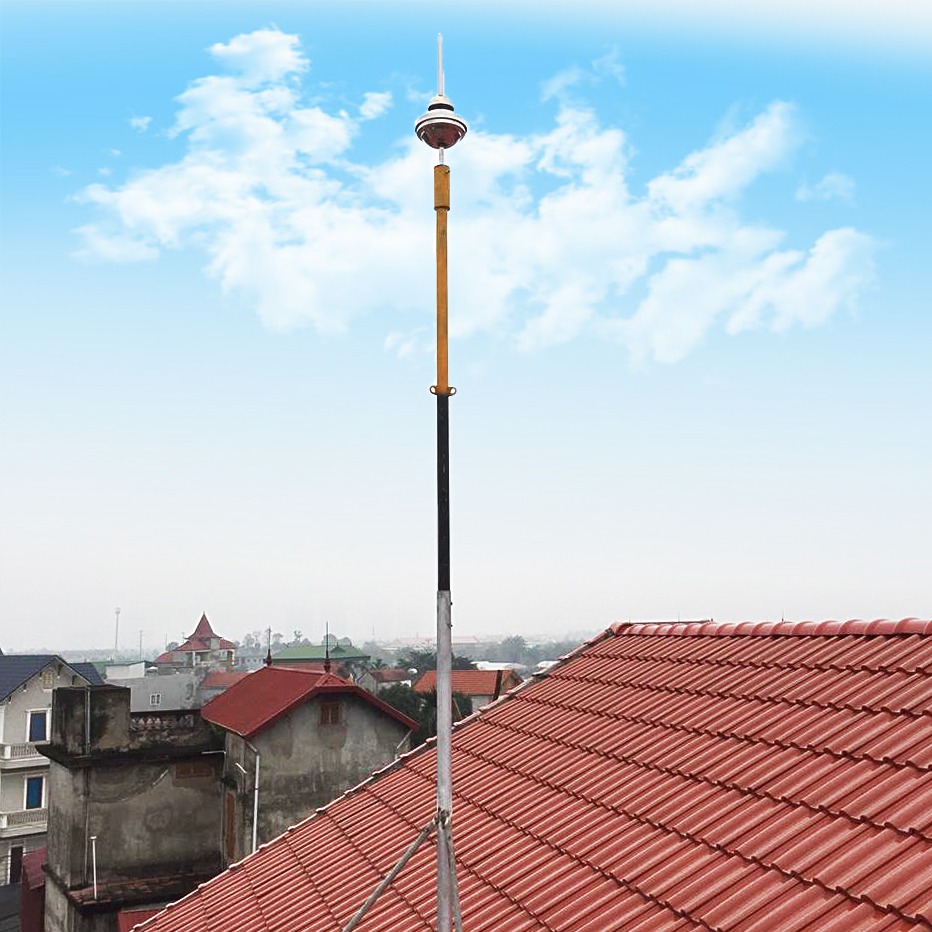 Kim thu sét PEX 220 được sử dụng phổ biến trong các công trình dân dụng Kim thu sét PEX 220 được sử dụng phổ biến trong các công trình dân dụng