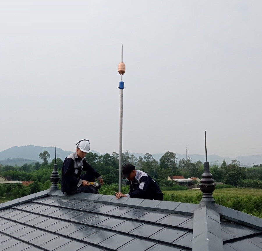 Kim thu sét Star 6.45 có thiết kế nhỏ gọn, dễ dàng lắp đặt trên nhiều loại công trình