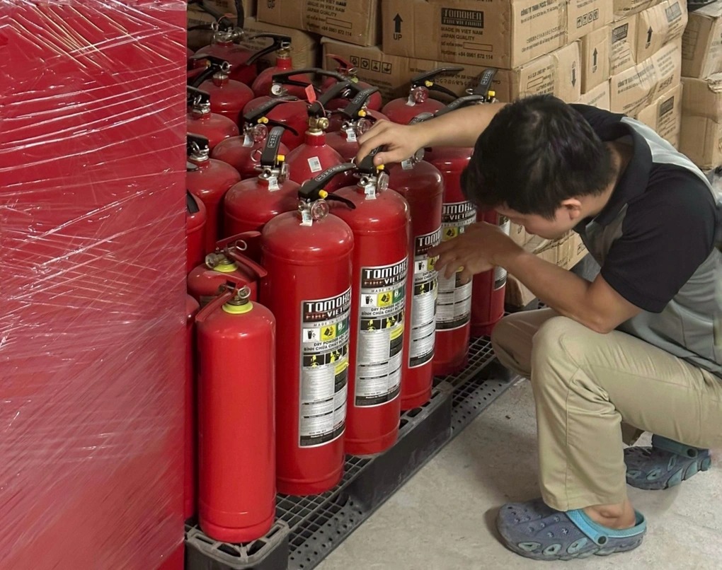 Thiết bị chữa cháy Tomoken được sản xuất với dây chuyền hiện đại