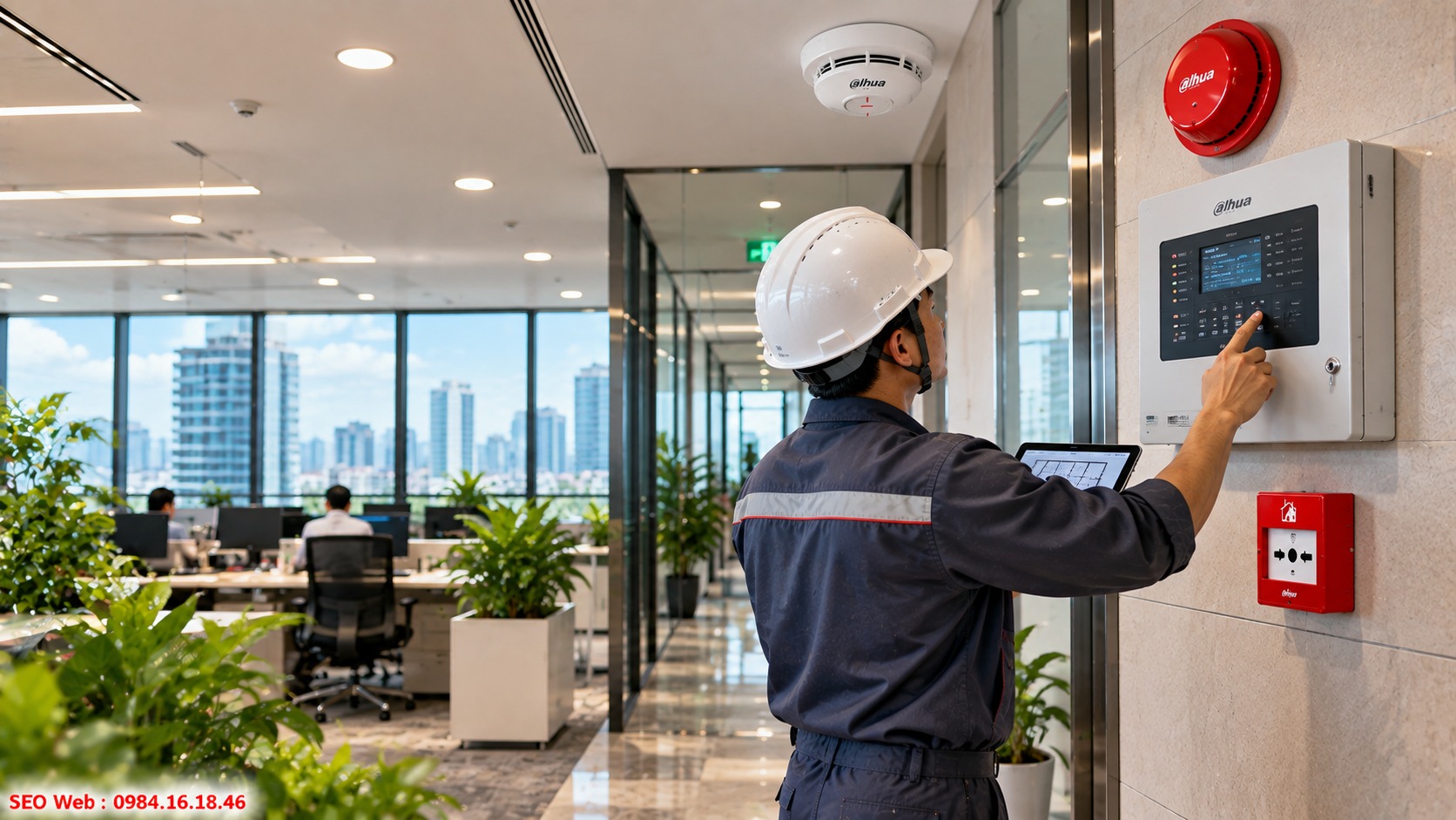Hệ thống cảnh báo giúp nâng cao an toàn tại công trình nhiều tầng Báo cháy Dahua hỗ trợ giám sát nhiều khu vực trong tòa nhà