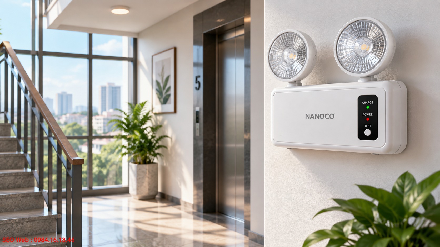 Nanoco hỗ trợ chiếu sáng dự phòng khi nguồn điện bị gián đoạn
