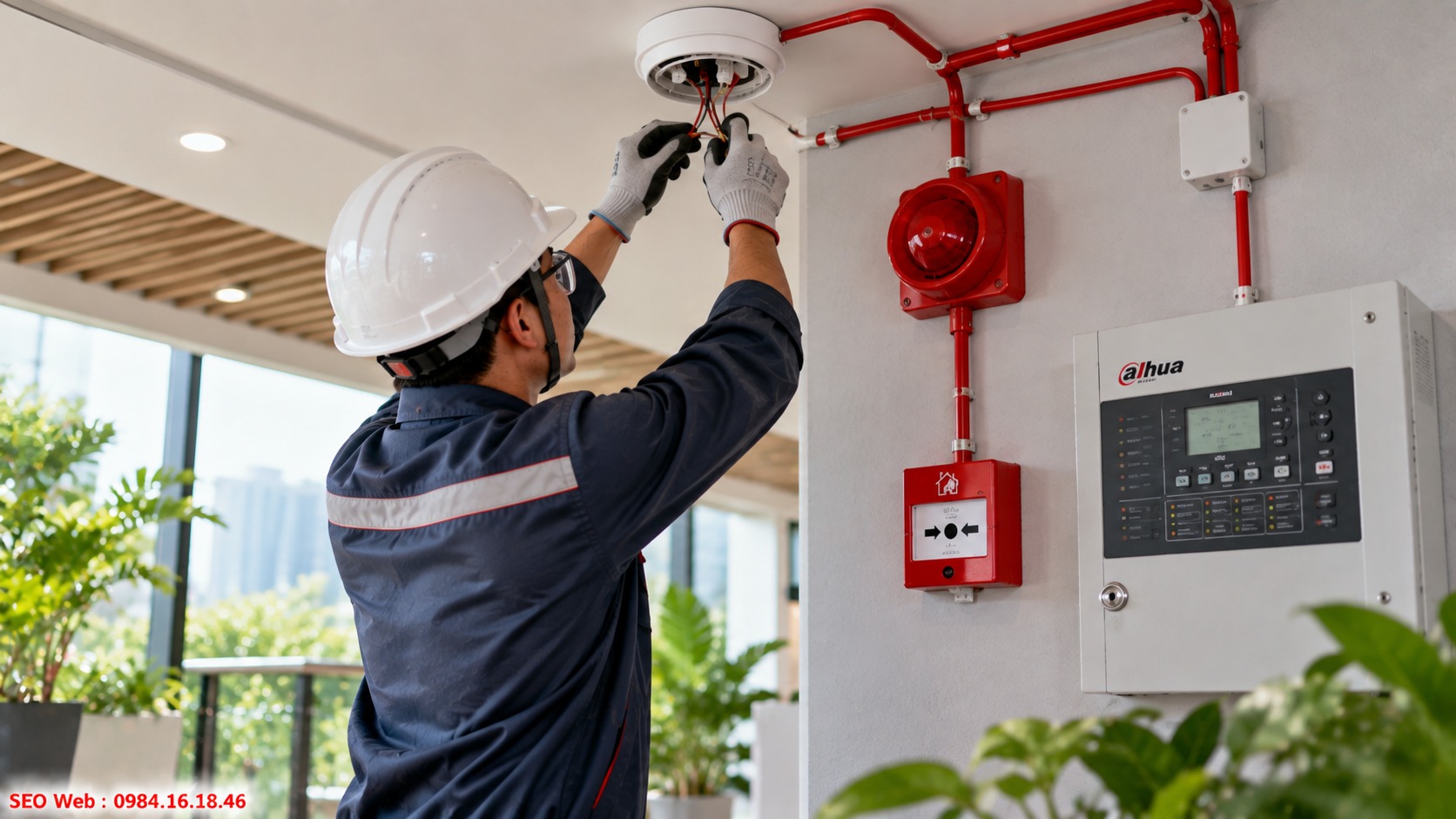 Đồng bộ thiết bị phụ trợ giúp tín hiệu cảnh báo truyền ổn định Đèn còi chuông cần kết nối đúng sơ đồ kỹ thuật hệ thống