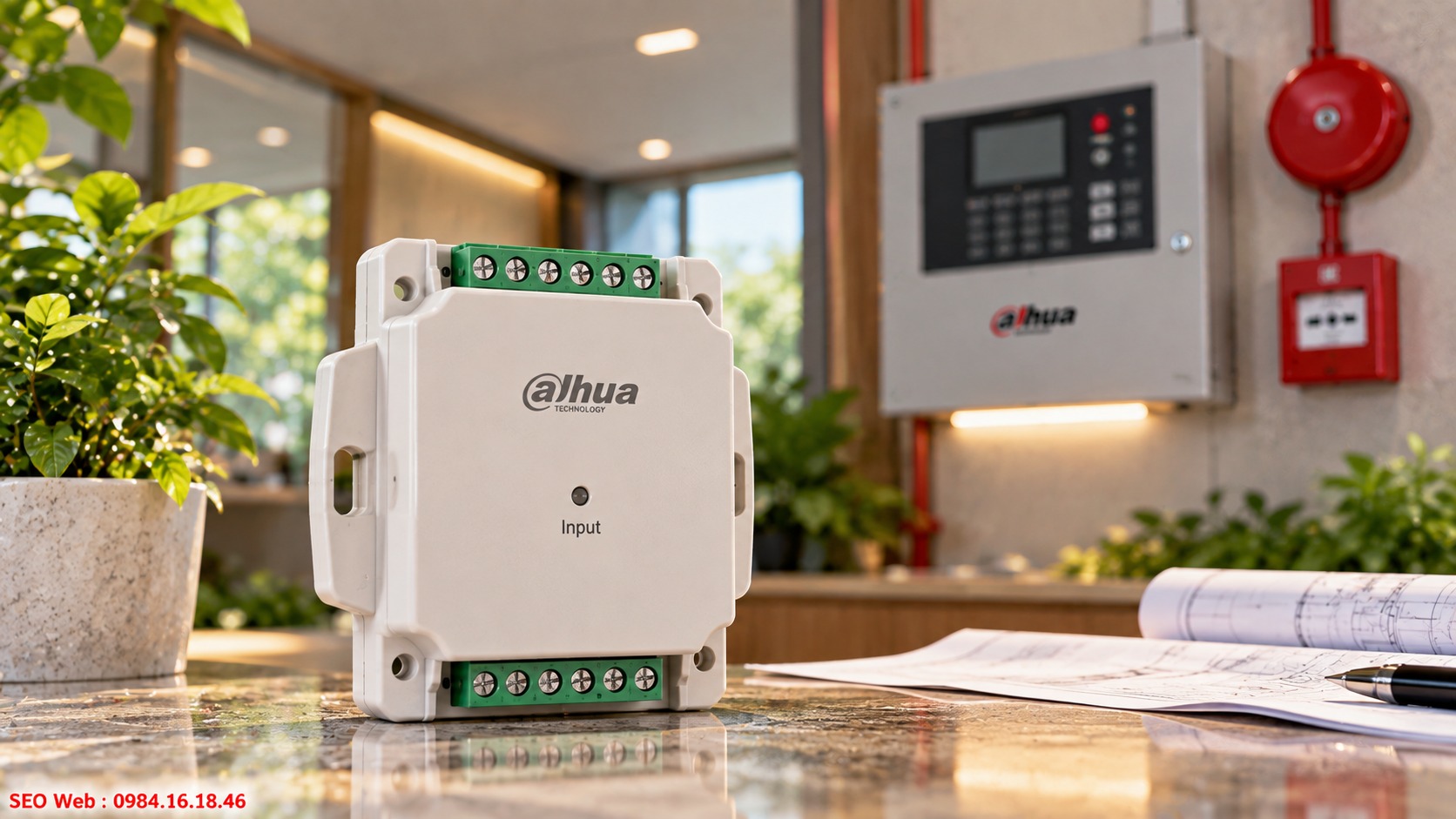 Module Dahua giúp truyền tín hiệu ngoại vi về trung tâm ổn định DI-1101 hỗ trợ kết nối cảm biến và mở rộng điểm giám sát