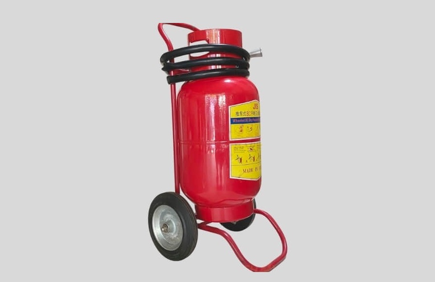 Bình chữa cháy xe đẩy 35kg phù hợp cho các khu vực có diện tích lớn và nguy cơ cháy cao