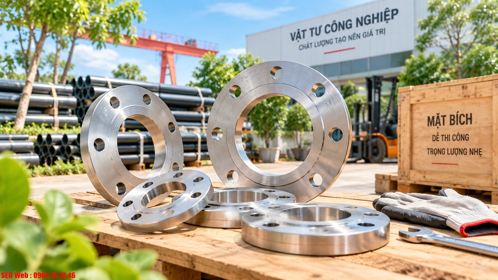 Đặc điểm mặt bích rỗng nhẹ dành cho thi công đường ống Mặt bích rỗng giúp giảm tải và thuận tiện quá trình lắp đặt