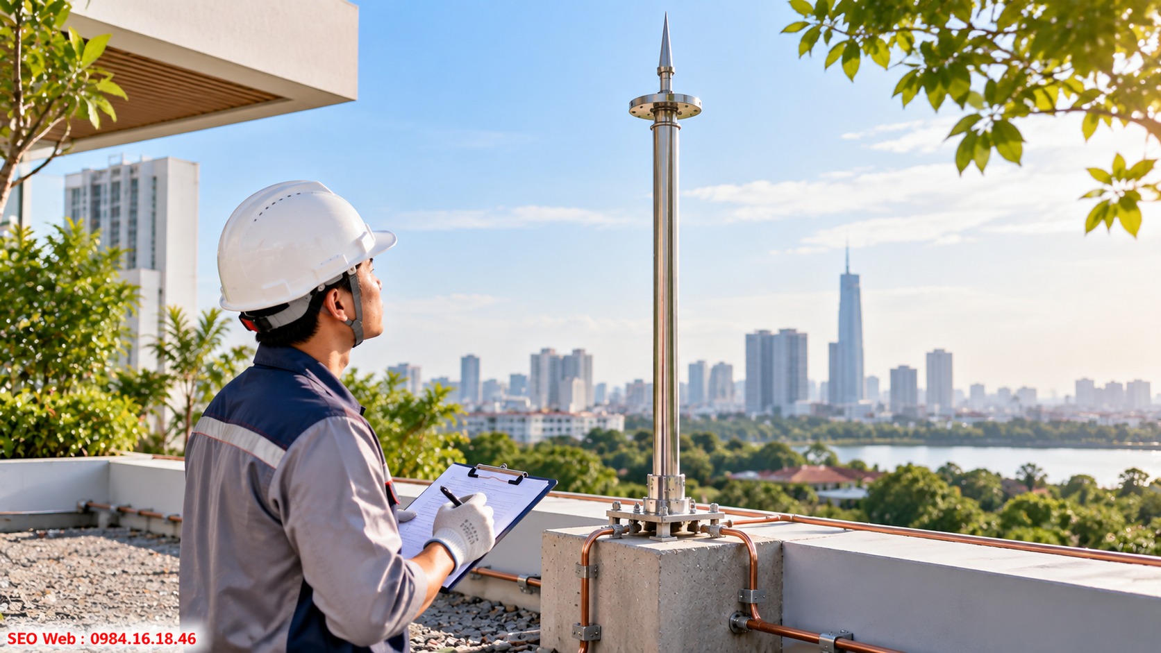 Hướng dẫn sử dụng hệ thống chống sét đúng cách và an toàn Kiểm tra kết nối thường xuyên giúp hạn chế nguy cơ phát sinh