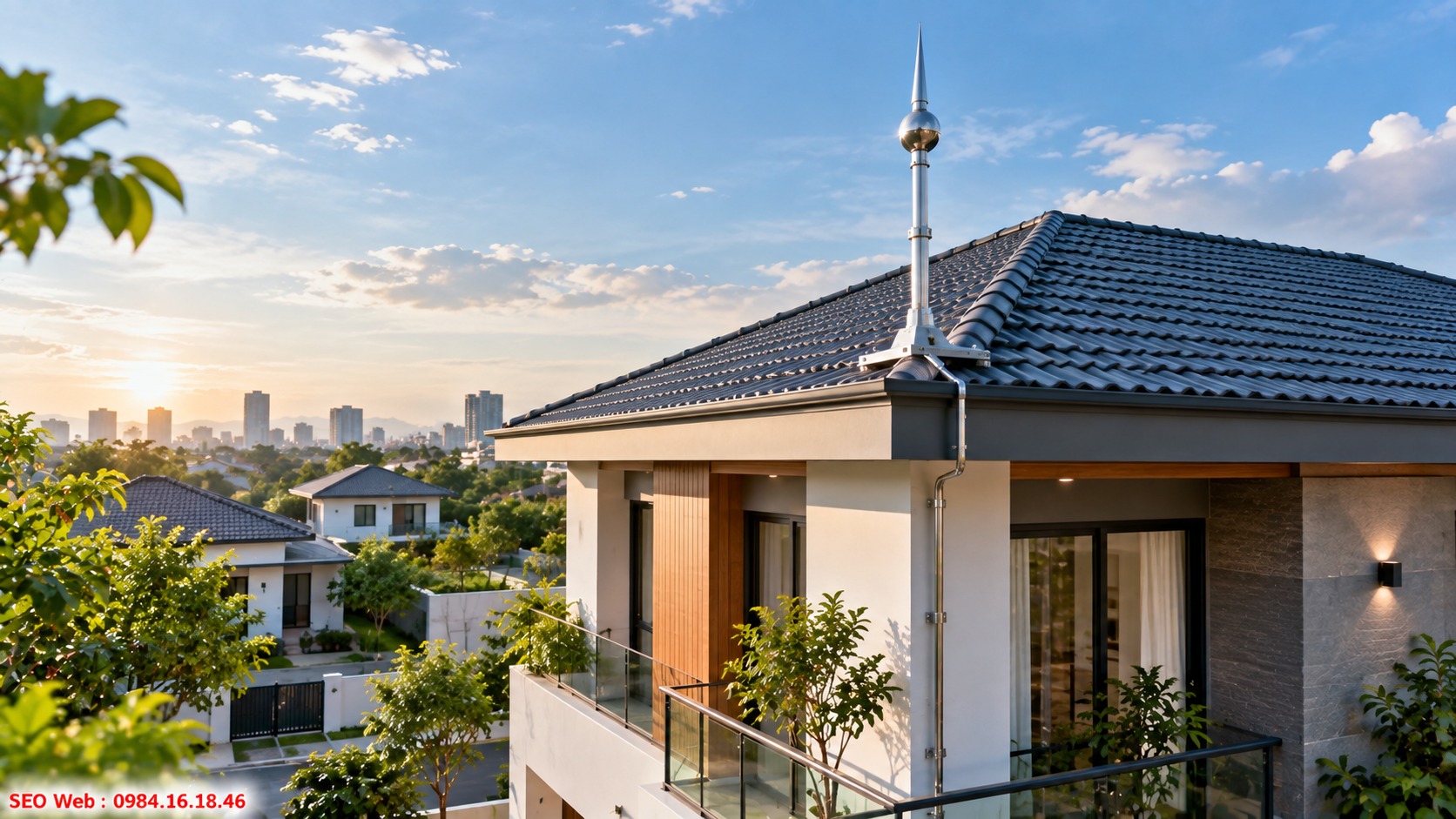 Giải pháp chống sét phù hợp biệt thự nhà phố và chung cư Hệ thống giúp bảo vệ người và thiết bị điện trong nhà ở
