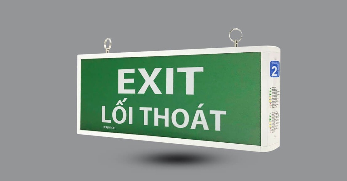 việc trang bị đèn exit thoát hiểm là yêu cầu bắt buộc theo quy định