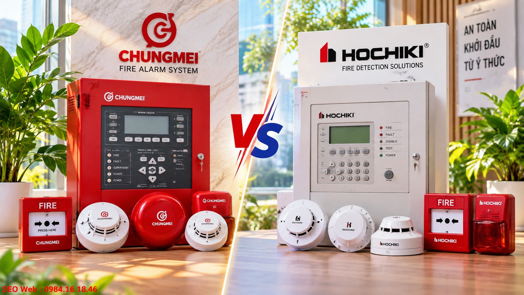 Chungmei và Hochiki khác nhau về chi phí và phạm vi ứng dụng