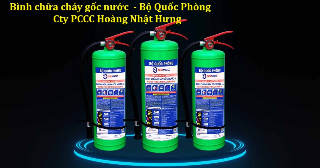Bình cứu hỏa Bộ Quốc Phòng được biết đến với độ bền và hiệu suất chữa cháy cao