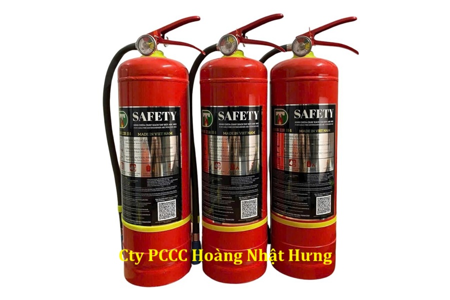 Bình bột khô Safety dập lửa nhanh, không gây ăn mòn thiết bị điện.