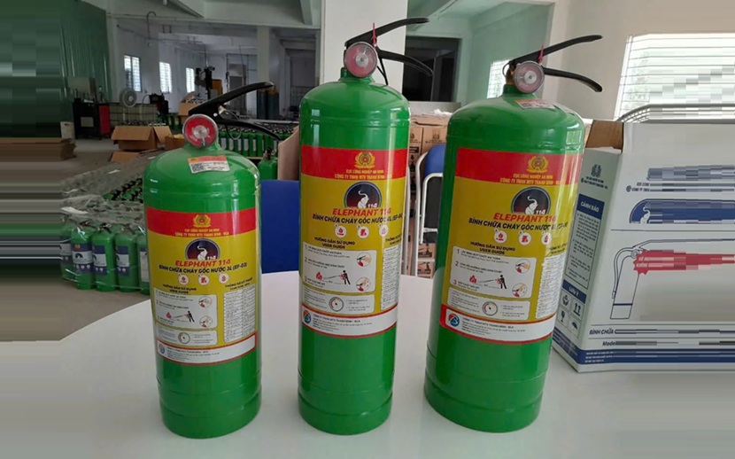 Bình chữa cháy Bộ Công An đạt chuẩn kiểm định nghiêm ngặt hiện hành