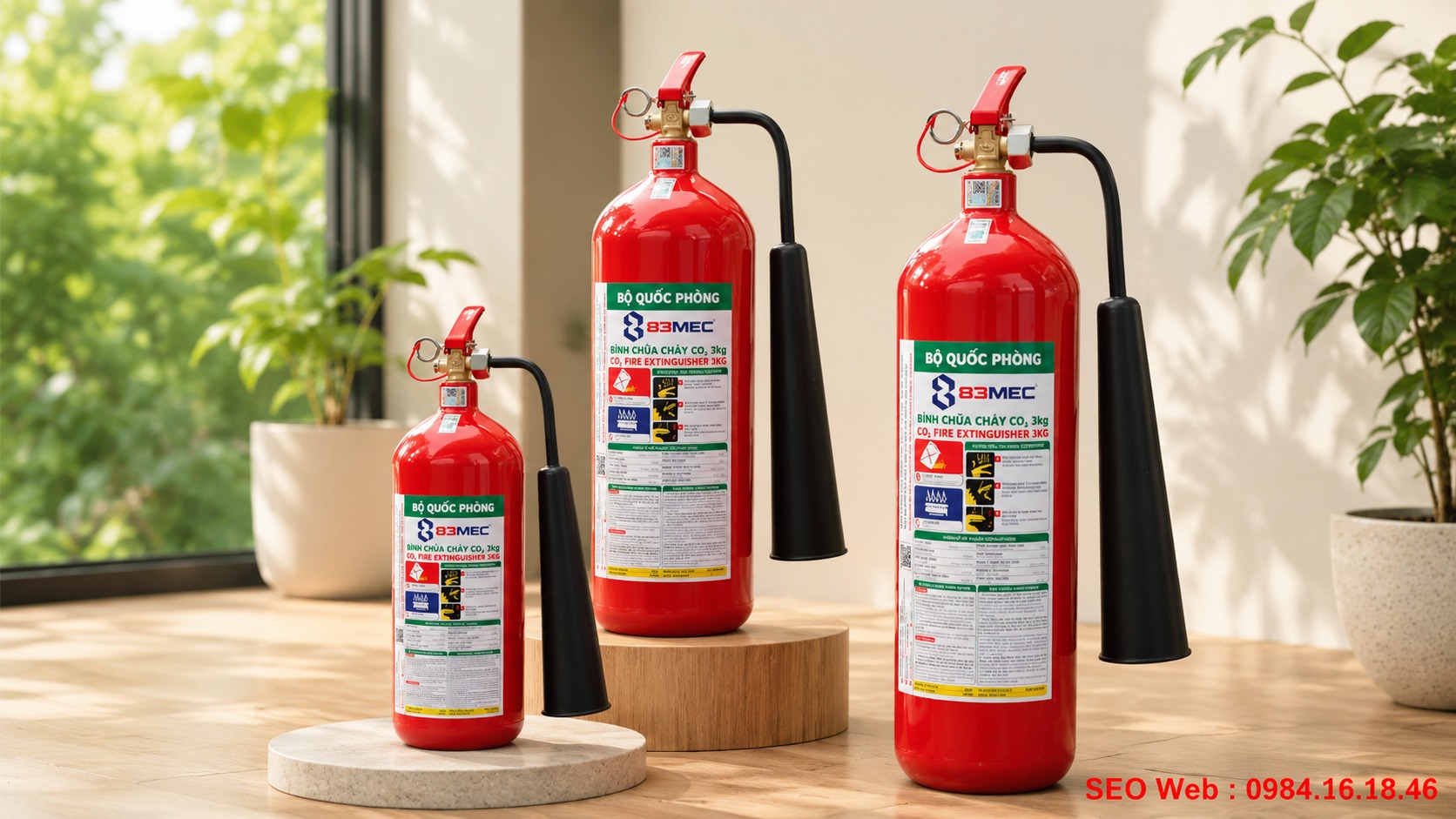 Bình chữa cháy Bộ Quốc Phòng sử dụng khí CO2 an toàn, sạch sẽ và không độc hại Bình chữa cháy Bộ Quốc Phòng sử dụng khí CO2 an toàn, sạch sẽ và không độc hại