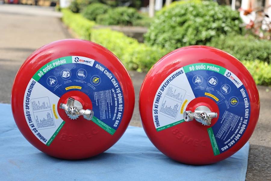 Bình chữa cháy tự động hoạt động khi nhiệt độ vượt mức quy định