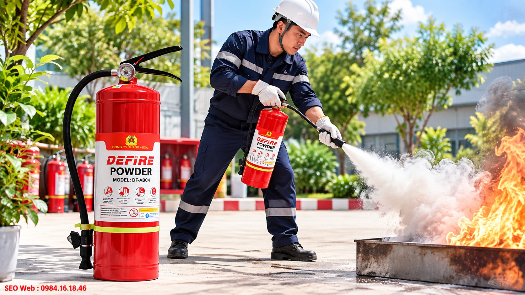 Khả năng phun mạnh hỗ trợ khống chế đám cháy ngay từ ban đầu