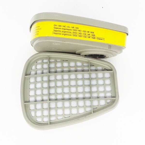 Phin lọc mặt nạ 3M lọc hơi hữu cơ, khí axit