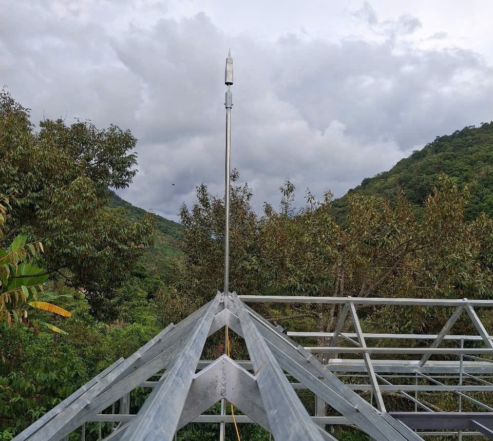 Kim thu sét có bán kính bảo vệ phù hợp quy mô công trình thực tế