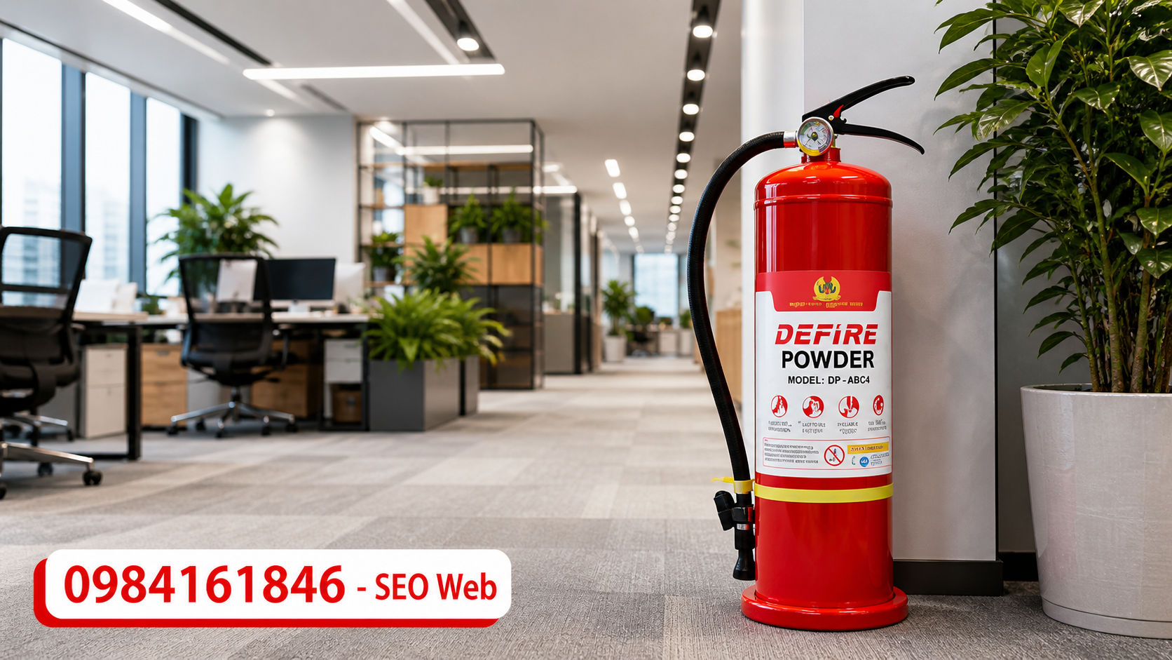 Bình chữa cháy CO2 được thiết kế chuyên dùng để dập tắt các đám cháy điện, hóa chất