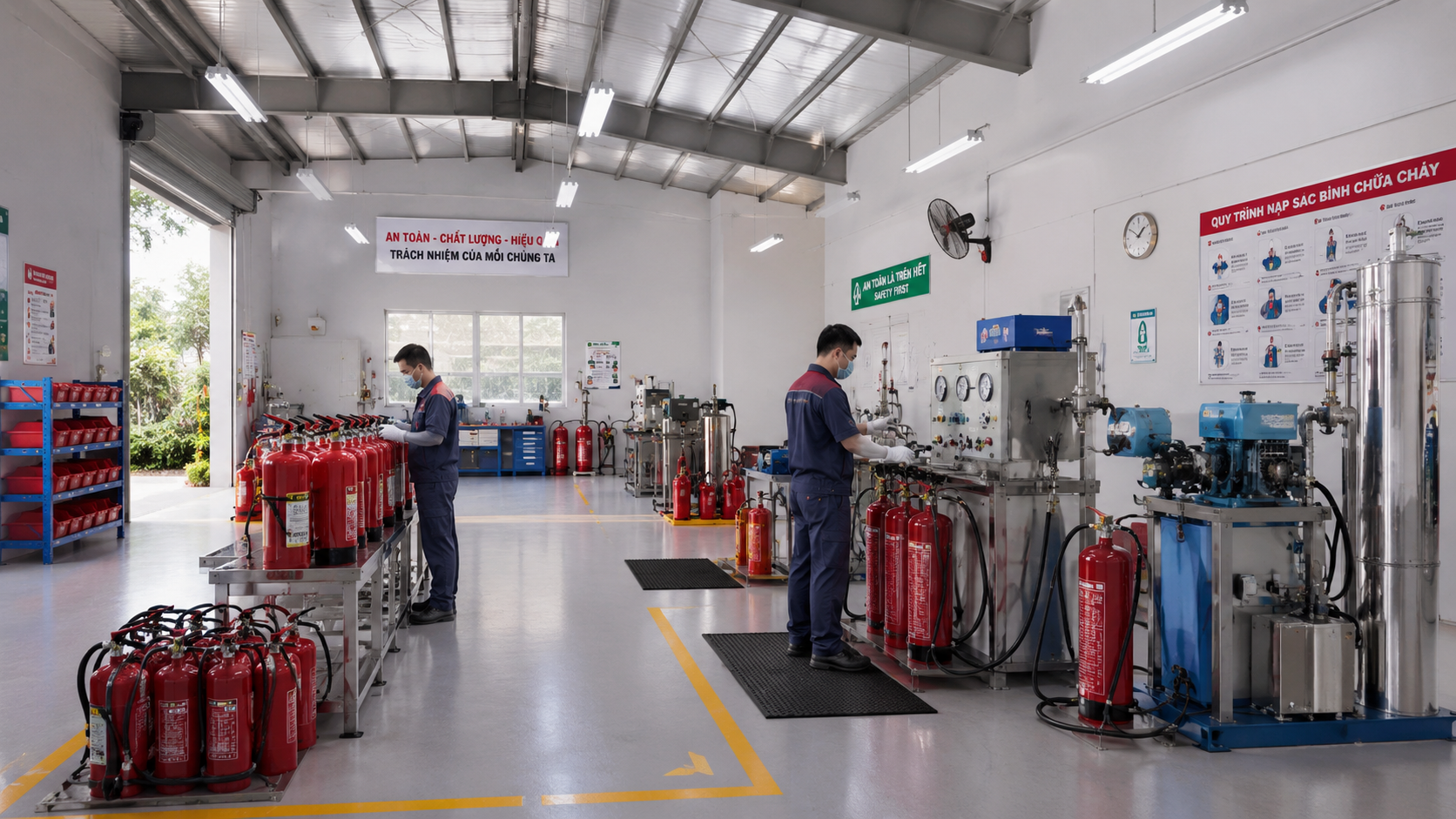 Bổ sung chất chữa cháy phù hợp cho từng loại bình