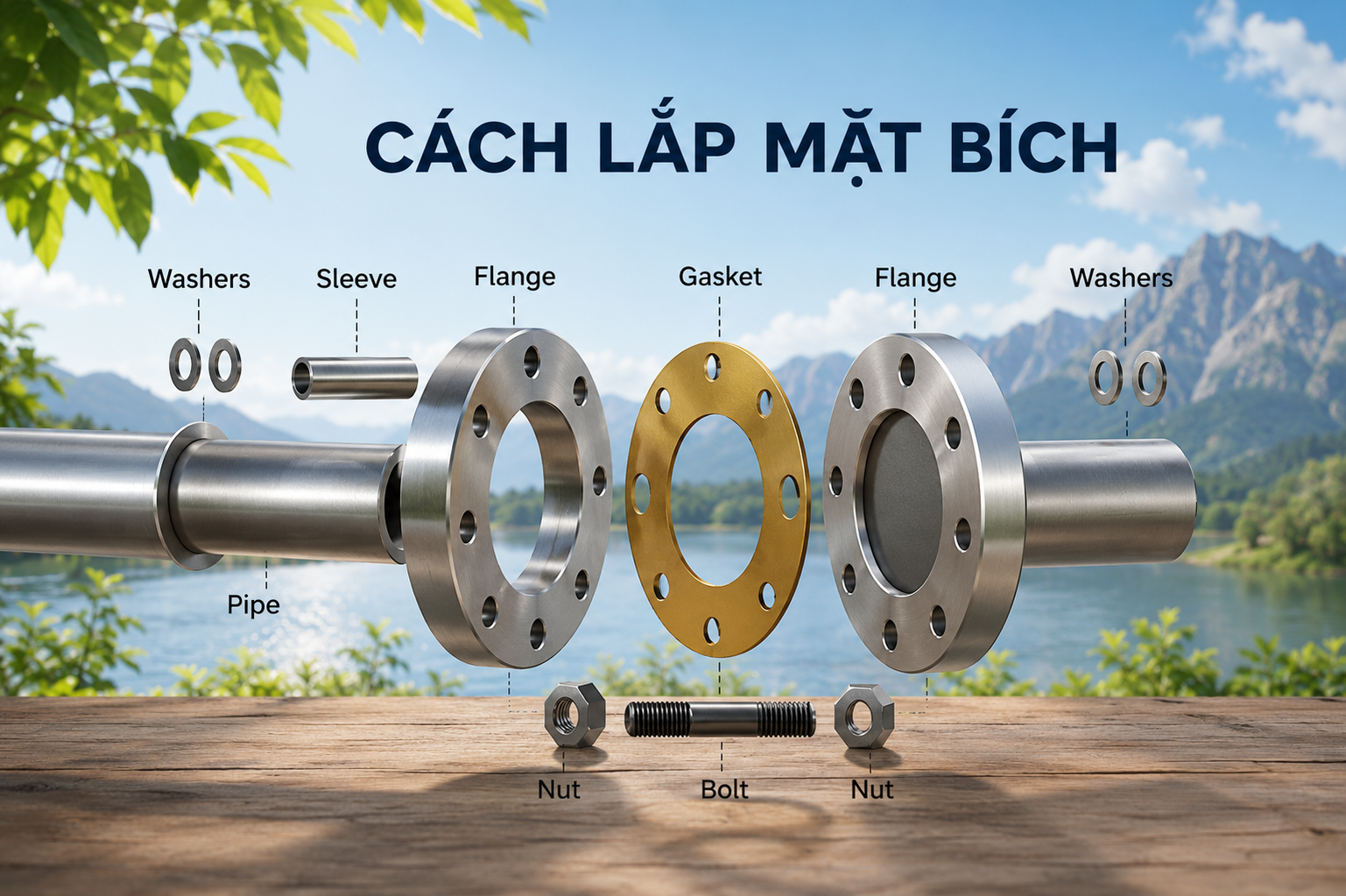 Mặt bích kết nối đường ống chữa cháy chính