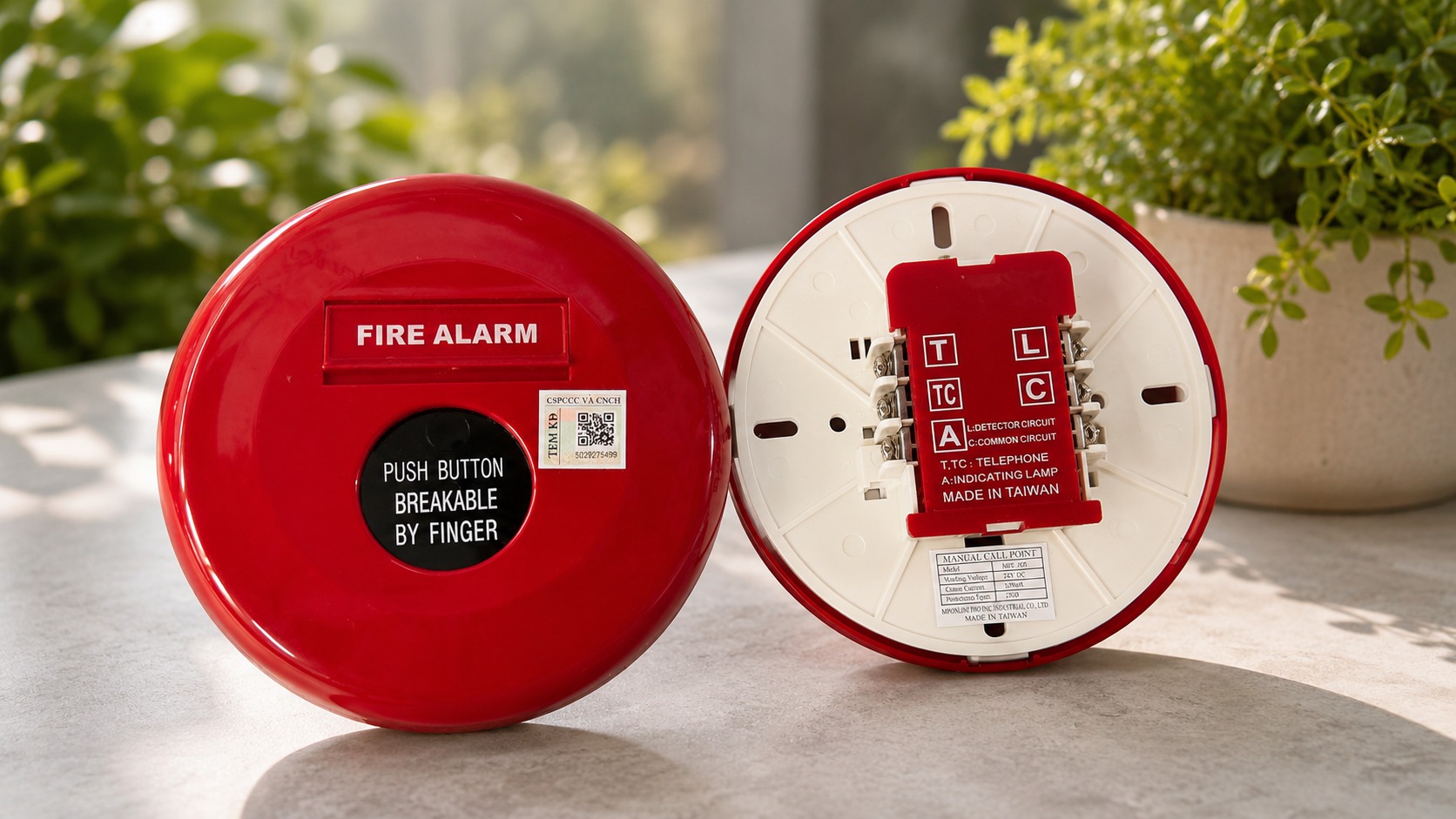 Nút nhấn báo cháy khẩn cấp tròn MPF-2W lắp chìm