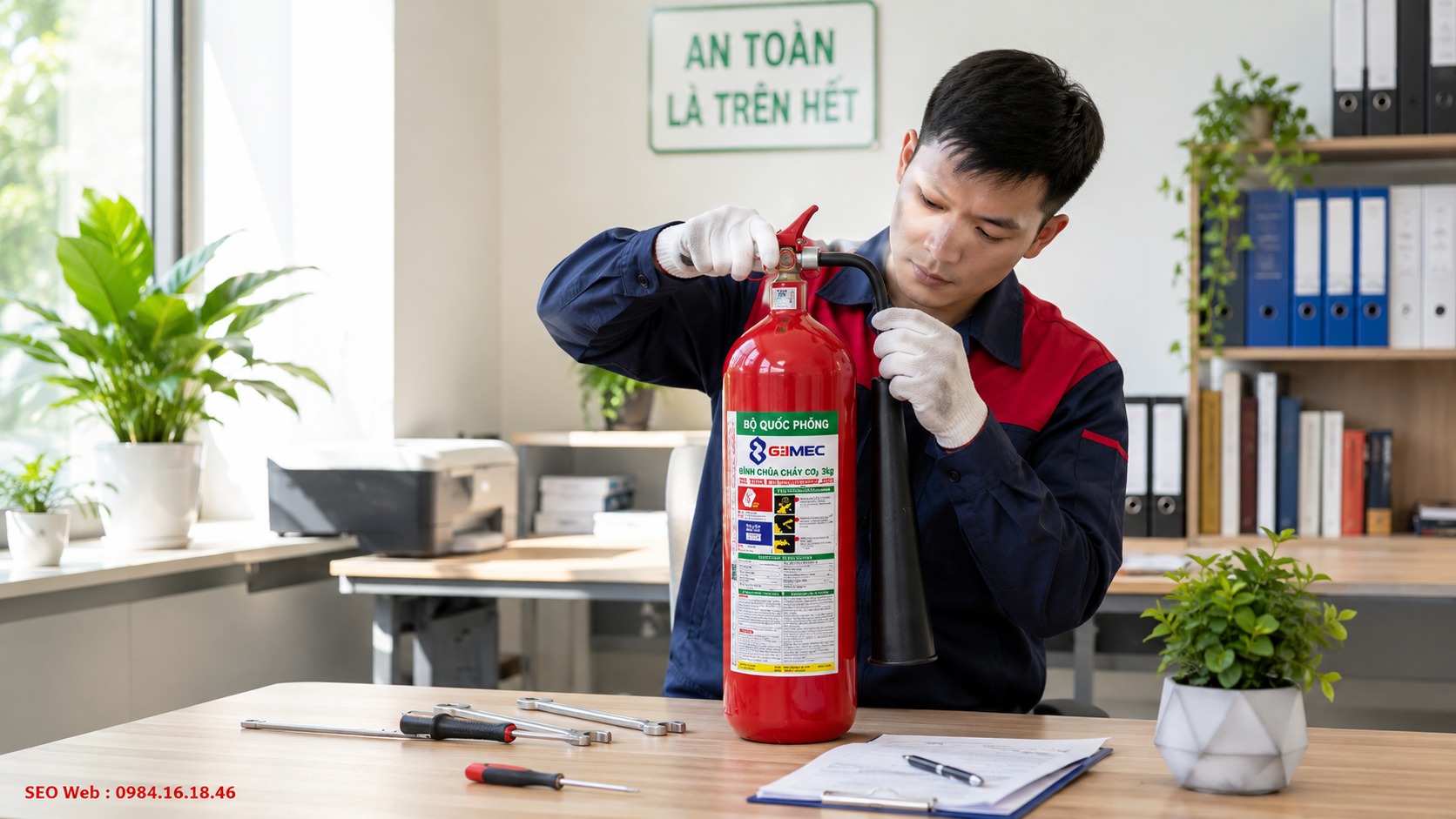 Bạn chỉ nên tự kiểm tra đồng hồ và lau chùi bên ngoài, không tự ý tháo mở van áp lực.
