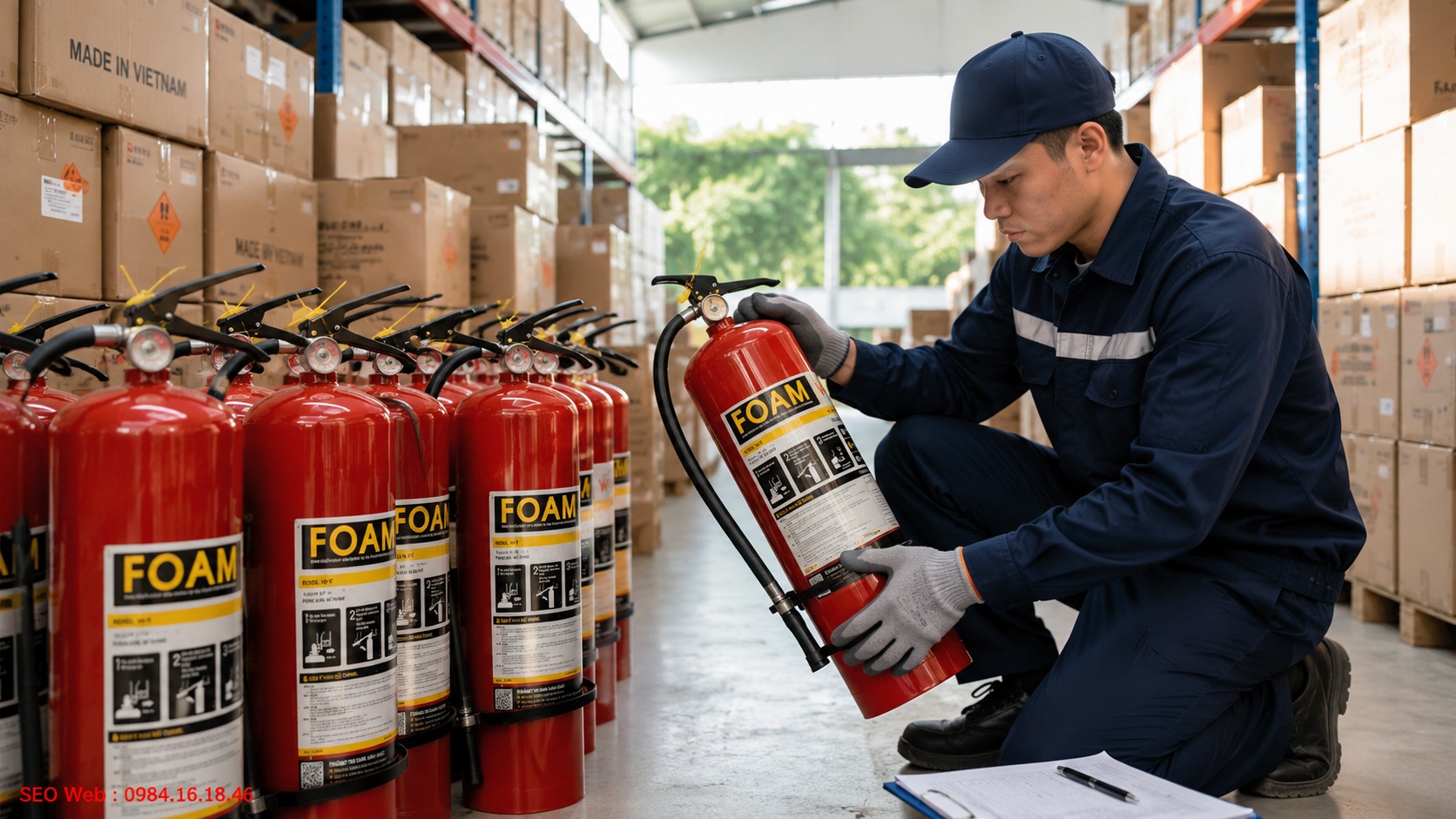 Bảo dưỡng định kỳ bình chữa cháy bọt Foam đúng quy trình