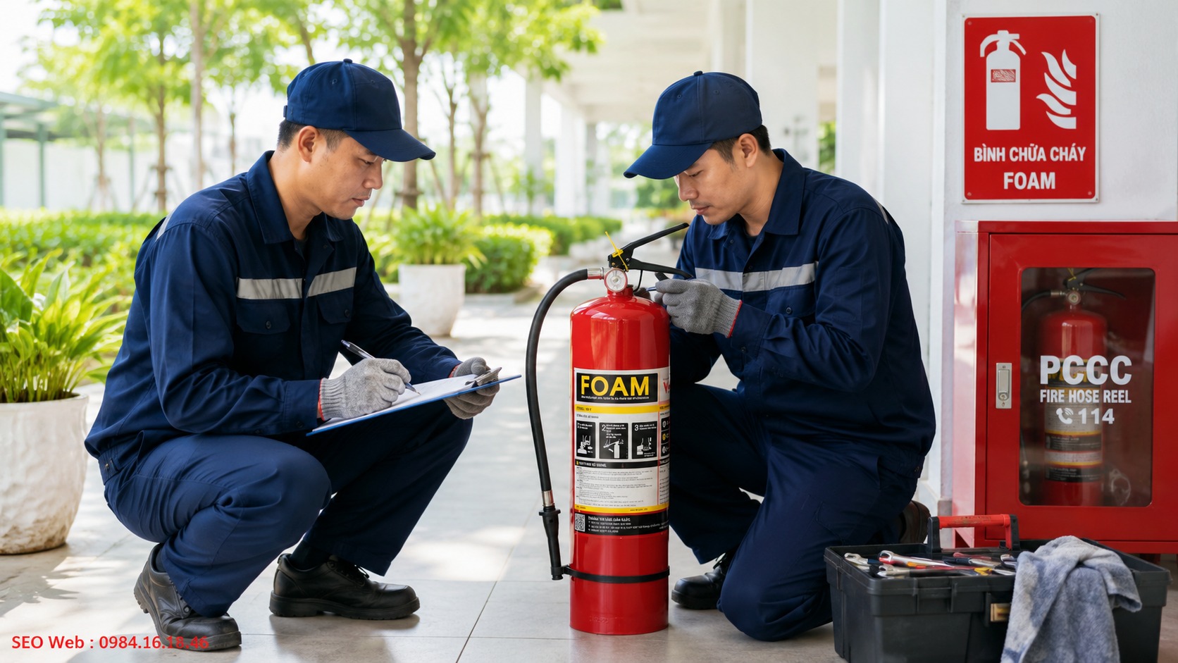 Điều kiện bảo quản bình chữa cháy bọt Foam đúng cách