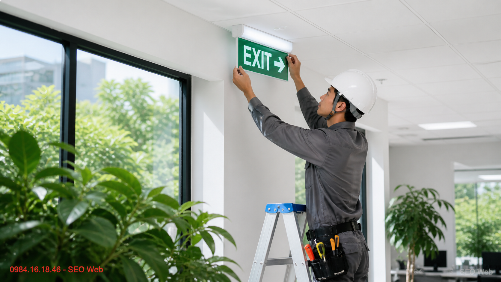 Bảo trì đèn exit định kỳ đảm bảo an toàn