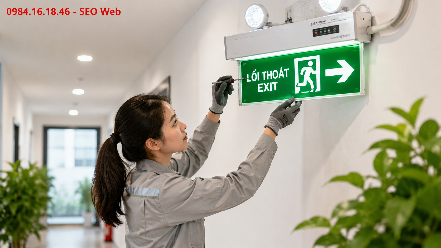 Bảo trì đèn exit định kỳ duy trì hoạt động ổn định