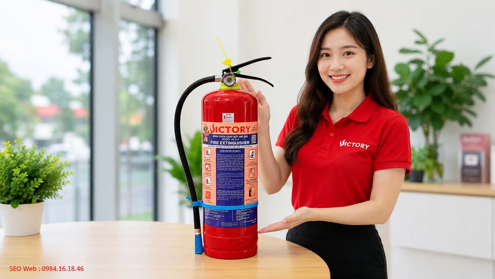Bình chữa cháy bột sử dụng trong gia đình, văn phòng và nhà xưởng