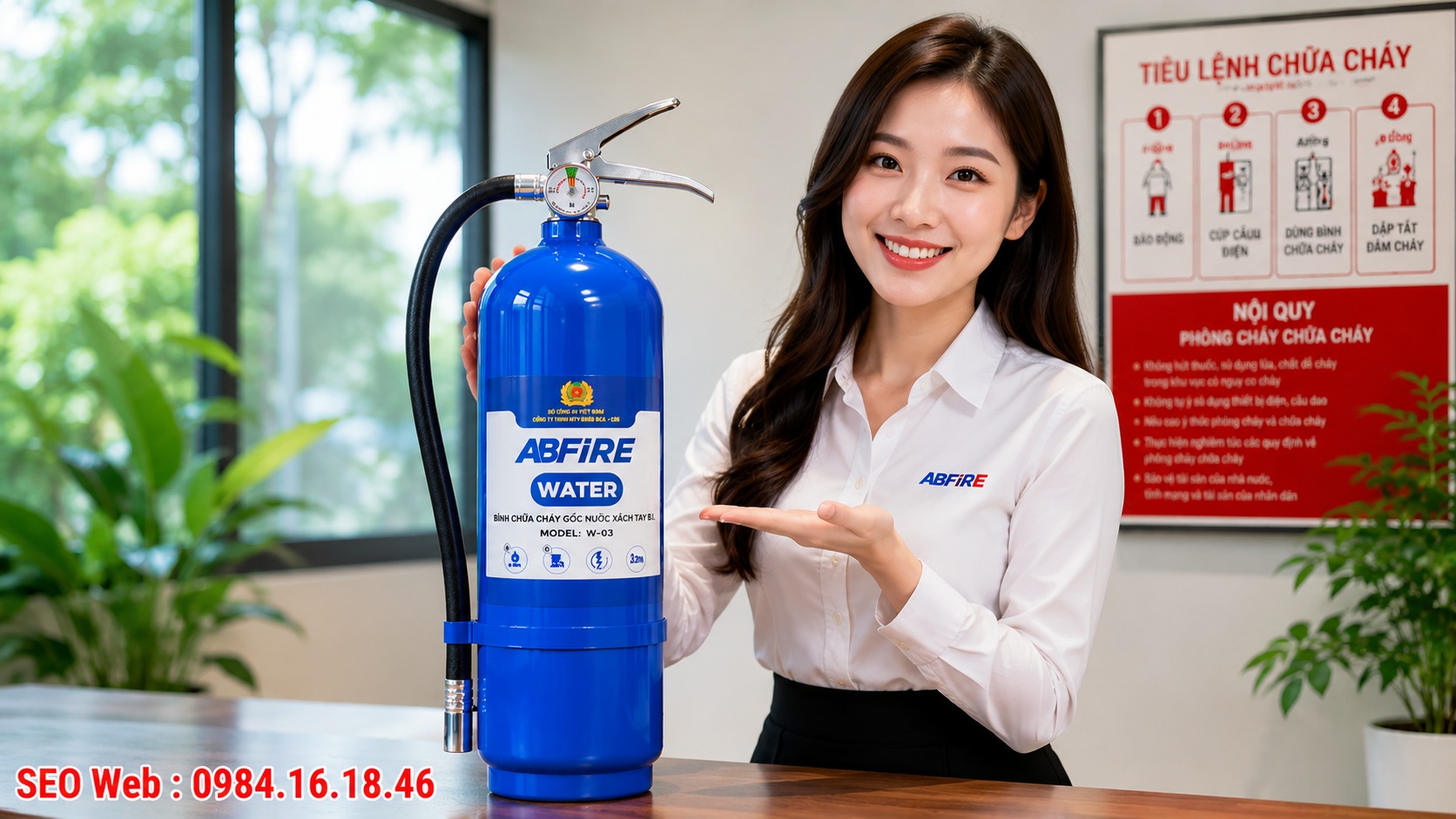 Bình chữa cháy Bộ Công An phù hợp sử dụng tại nhà ở và căn hộ chung cư.