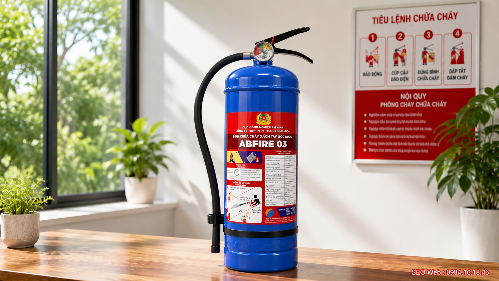 Bình chữa cháy gốc nước đa năng 6L ABFIRE AB-M06 Bình chữa cháy gốc nước đa năng 6L ABFIRE AB-M06