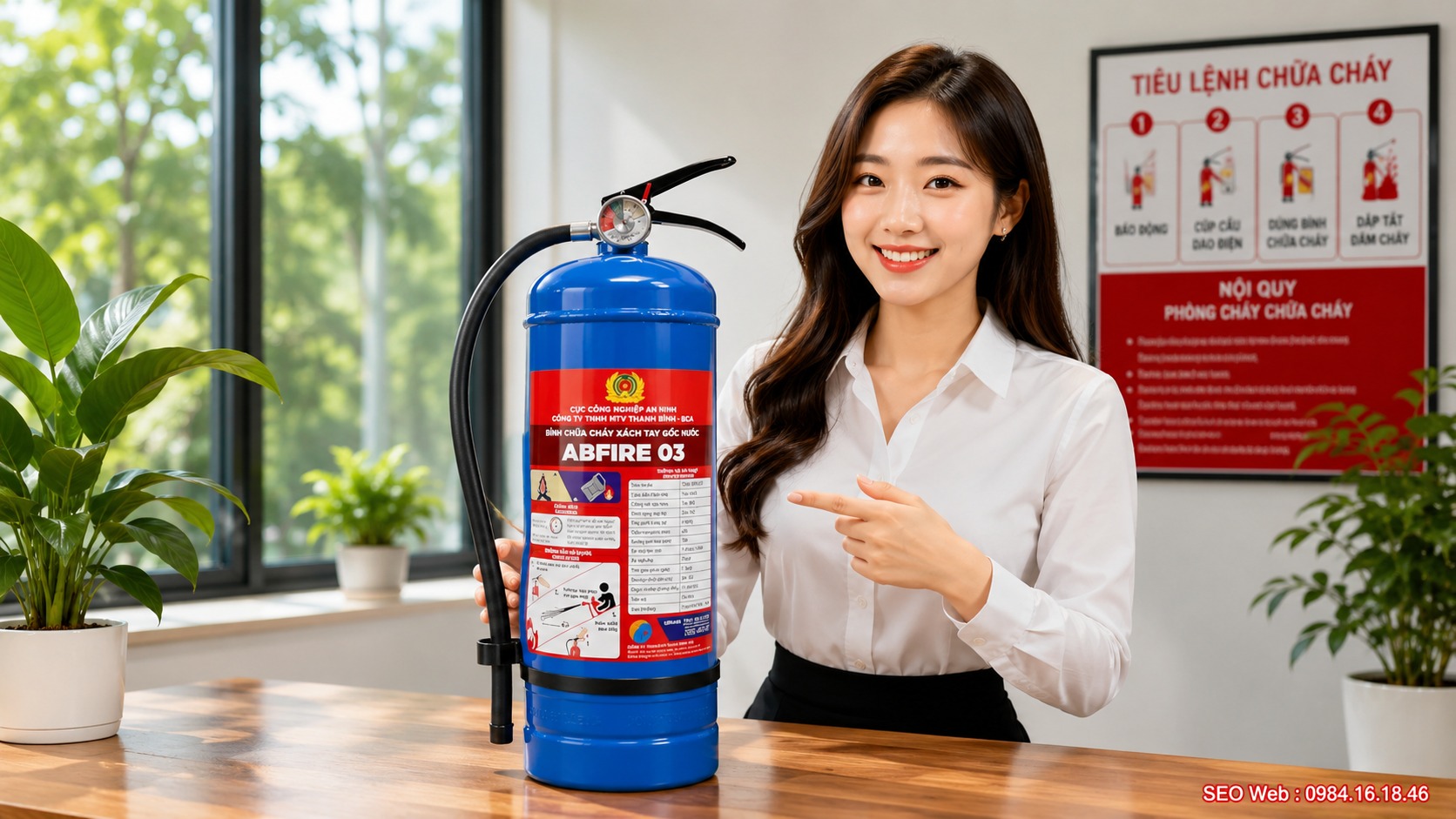 Bình chữa cháy Bộ Công An có dung tích nạp 6 lít, tổng khối lượng khoảng 9kg. Bình chữa cháy Bộ Công An có dung tích nạp 6 lít, tổng khối lượng khoảng 9kg.