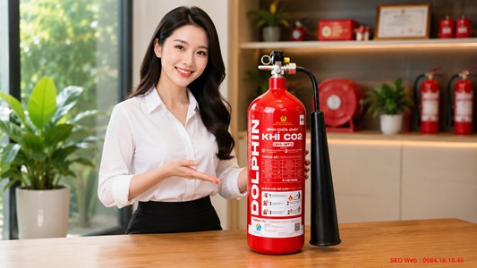 Bình chữa cháy khí CO2 3kg MT3 Dolphin
