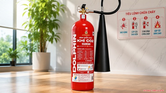 Bình chữa cháy khí CO2 5kg MT5 Dolphin