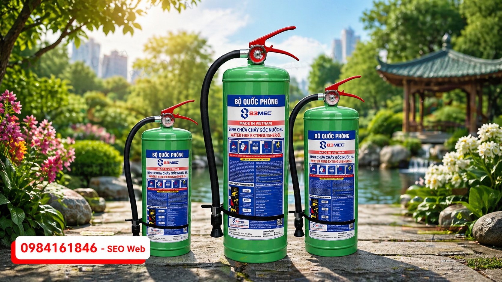 Bình chữa cháy Bộ Quốc phòng đáp ứng tiêu chuẩn kỹ thuật và an toàn sử dụng