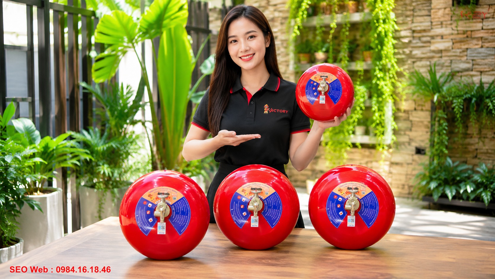 Bình cầu chữa cháy Victory sử dụng bột ABC 6 kg, xử lý hiệu quả nhiều nhóm đám cháy phổ biến. Bình cầu chữa cháy Victory sử dụng bột ABC 6 kg, xử lý hiệu quả nhiều nhóm đám cháy phổ biến.