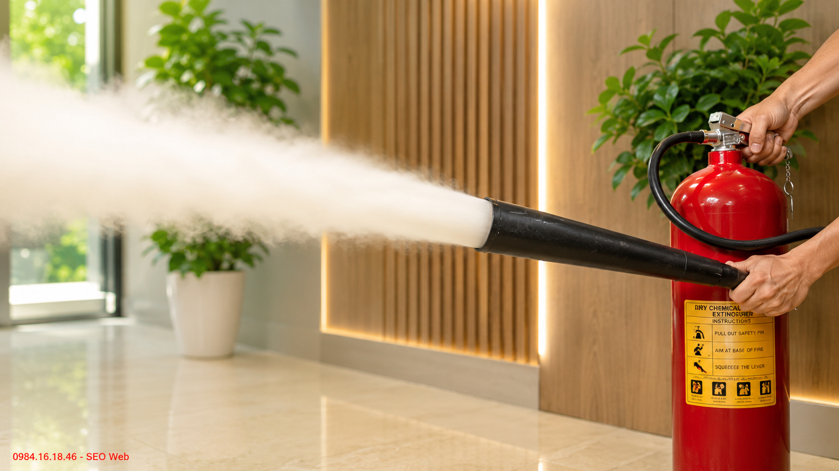 Kiểm tra bình chữa cháy CO2 trước khi sử dụng đúng quy trình