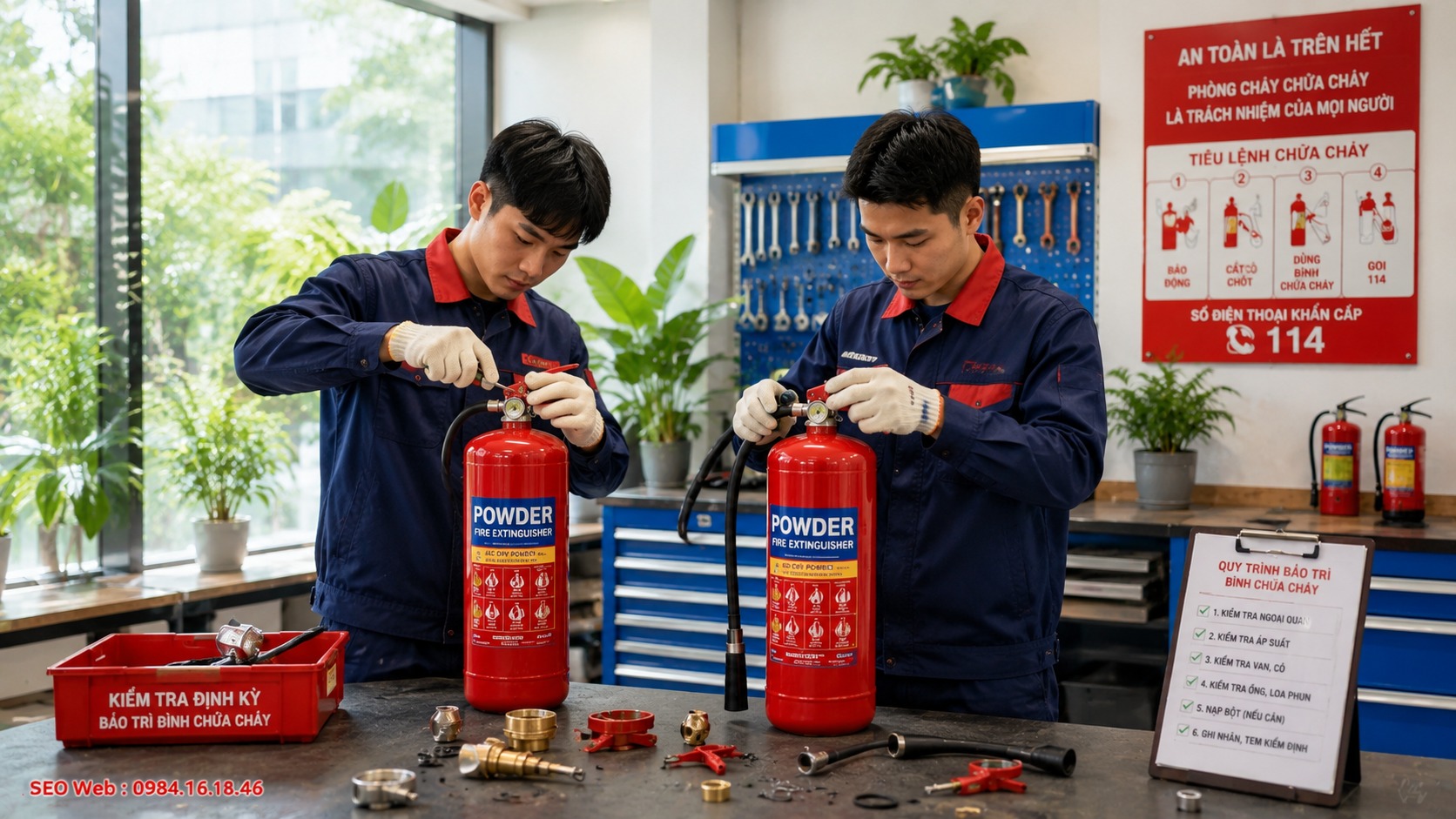 Dấu hiệu nhận biết bình chữa cháy bột cần thay mới