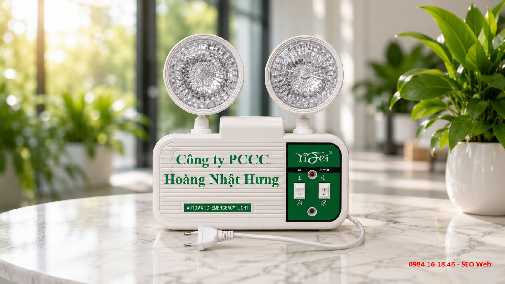 Tìm hiểu chức năng đèn chiếu sáng sự cố LED trong công trình hiện đại Đèn chiếu sáng sự cố LED tự động chiếu sáng khi mất điện