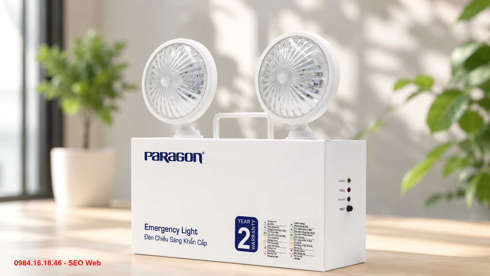 Đèn chiếu sáng sự cố LED đáp ứng xu hướng sử dụng xanh Đèn chiếu sáng sự cố LED an toàn và thân thiện môi trường
