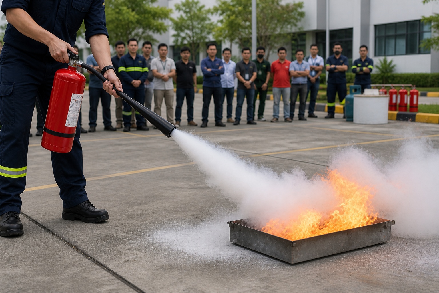 Hướng dẫn sử dụng bình chữa cháy đúng quy trình an toàn và hiệu quả