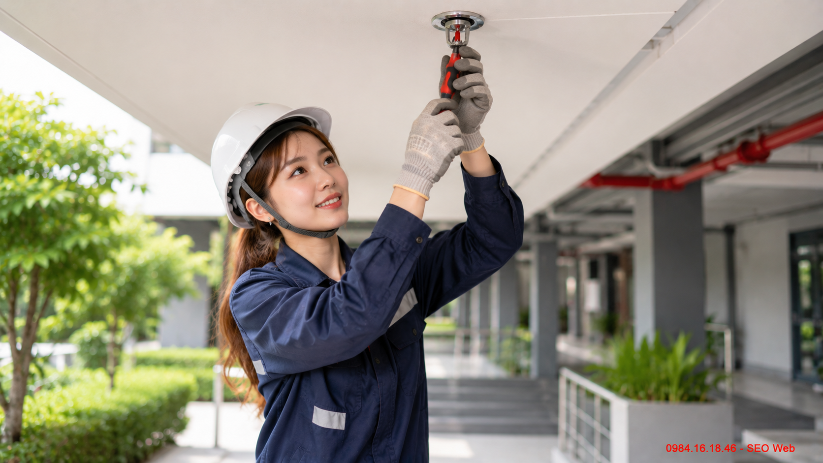 Kiểm tra hệ thống đầu phun Sprinkler trước khi nghiệm thu công trình