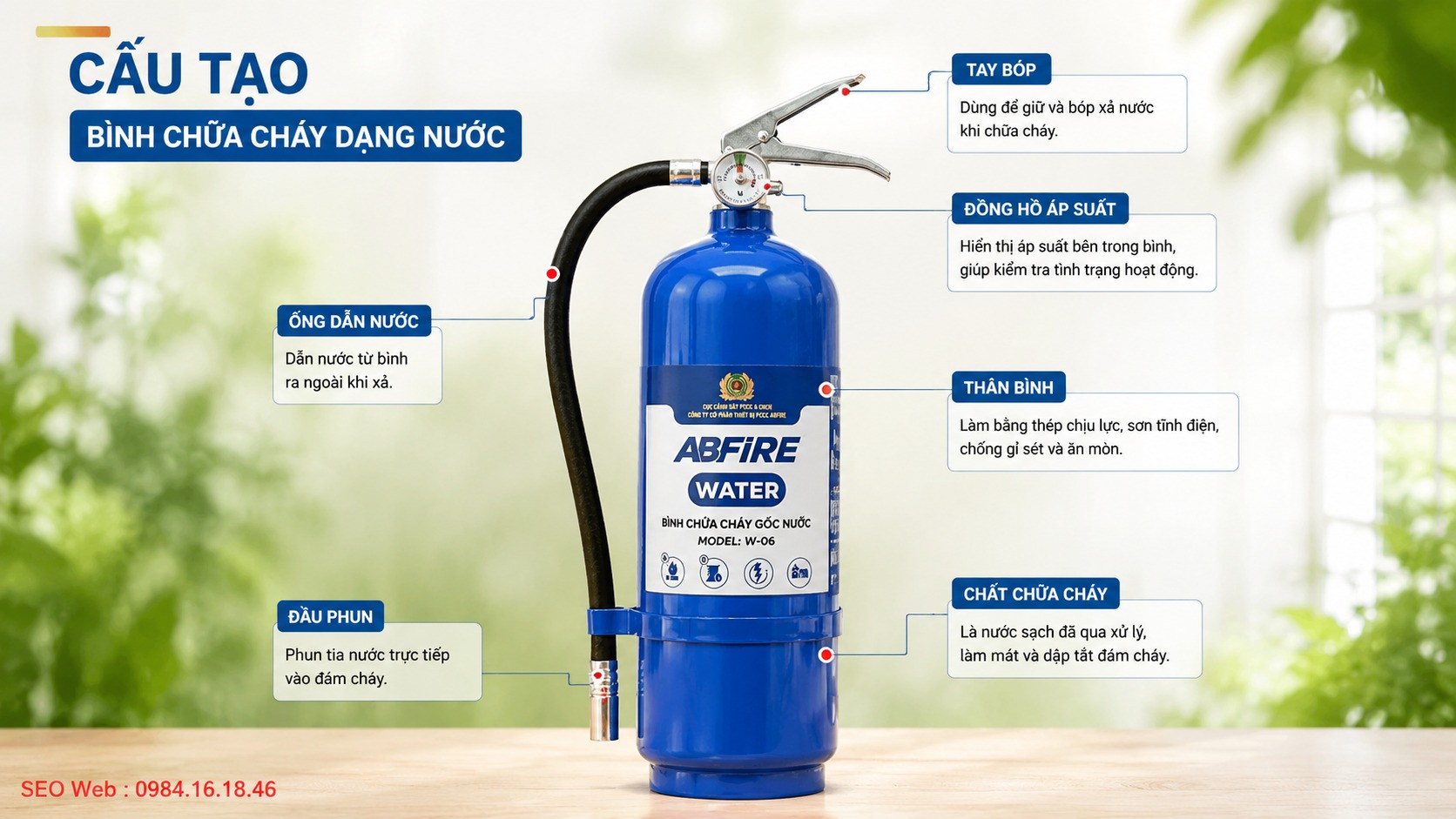 Nguyên lý tạo áp suất phun và phân tán nước đồng đều