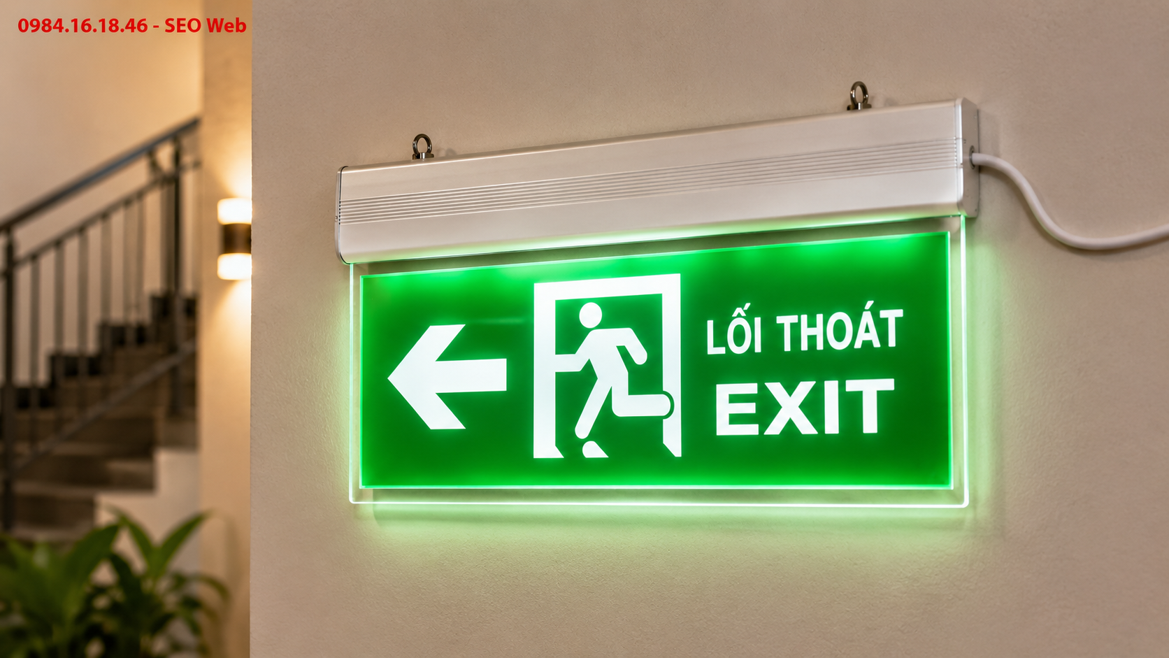 Đèn exit ứng dụng tại nhiều công trình dân dụng