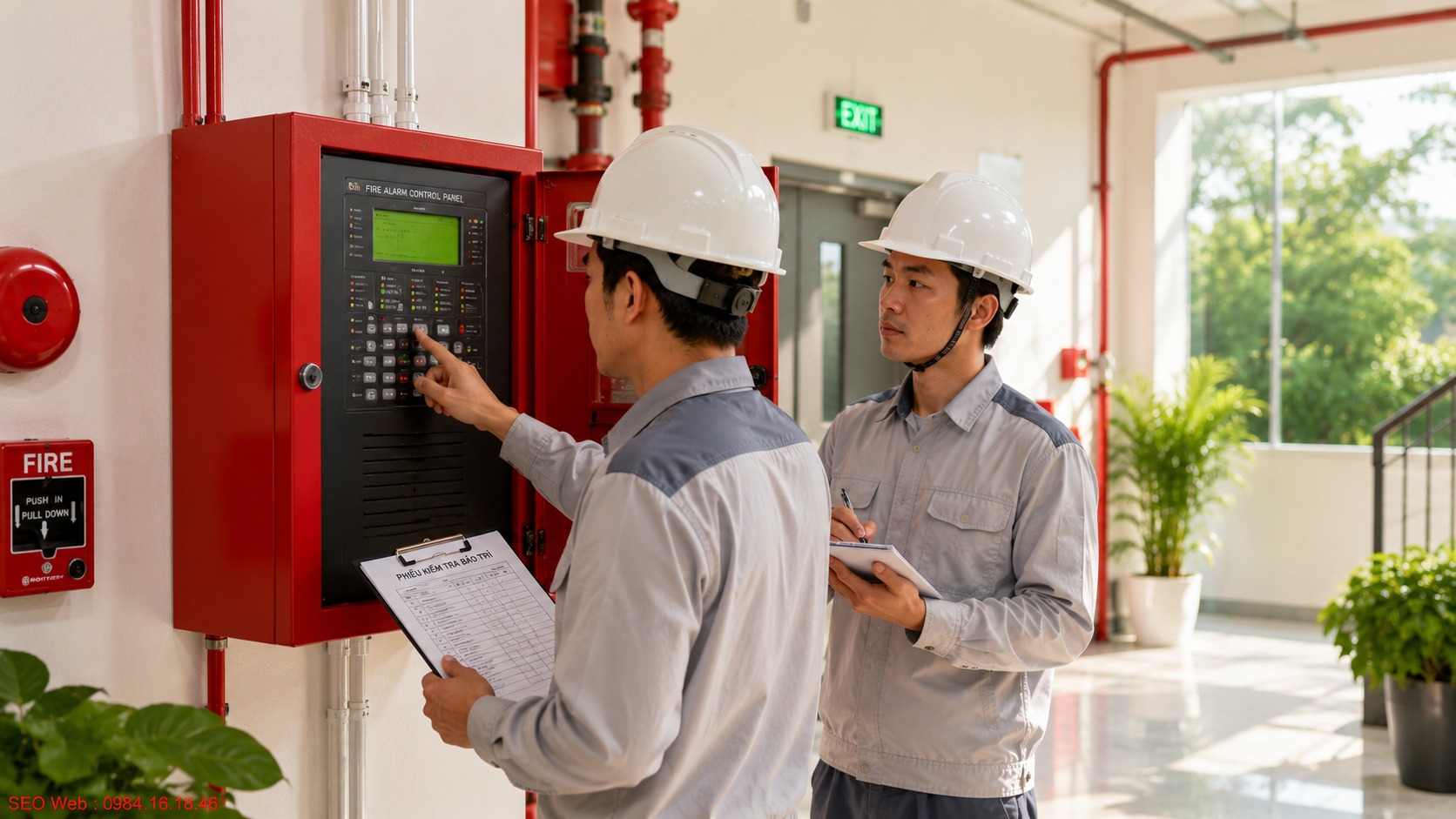 Kiểm tra trung tâm báo cháy trong quy trình bảo trì định kỳ Quy trình kiểm tra trung tâm báo cháy và nguồn điện