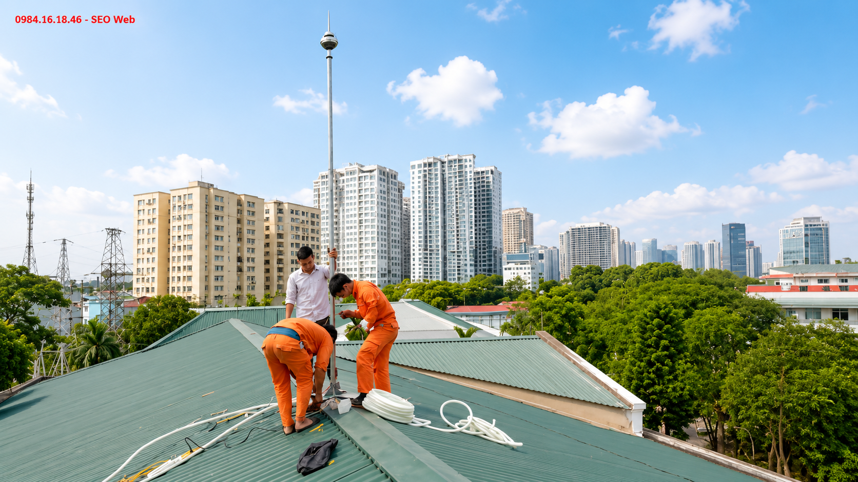 Quy trình lắp đặt kim thu sét đúng kỹ thuật cho công trình