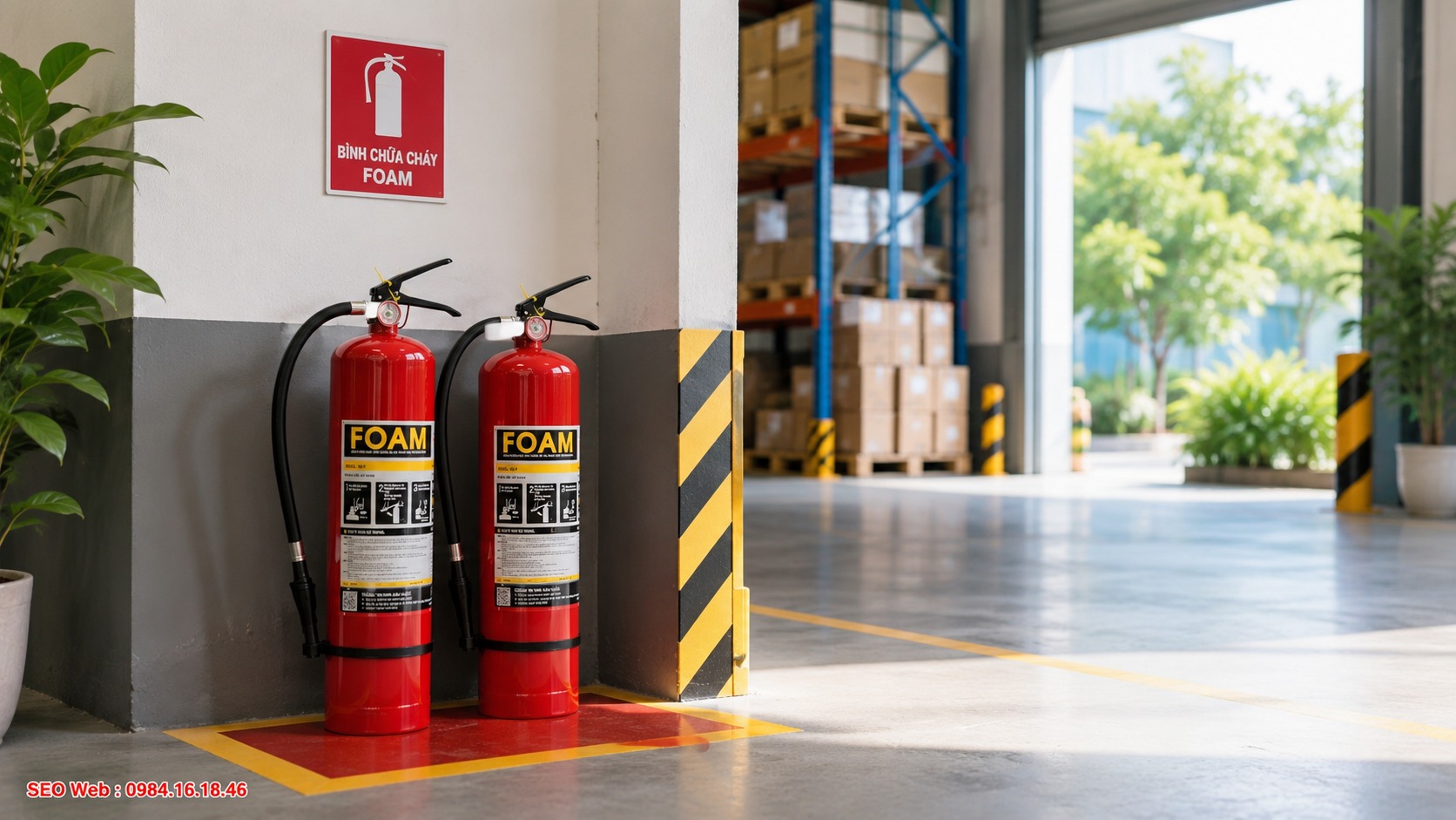 Bình chữa cháy bọt Foam hỗ trợ khống chế đám cháy chất lỏng